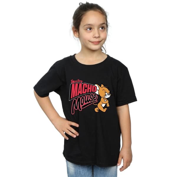 Tom And Jerry Macho Mouse T-shirt i bomull för flickor