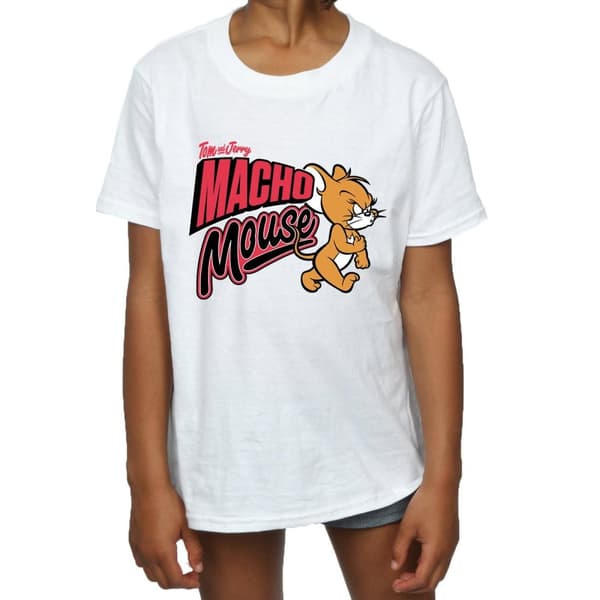 Tom And Jerry Macho Mouse T-shirt i bomull för flickor