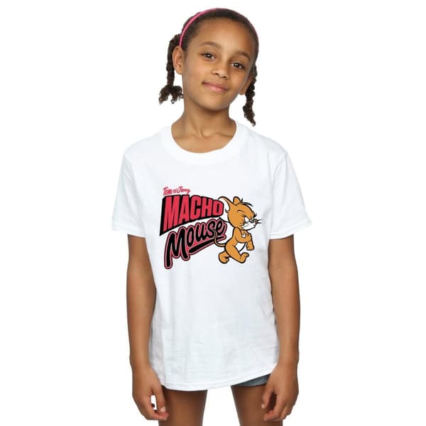 Tom And Jerry Macho Mouse T-shirt i bomull för flickor