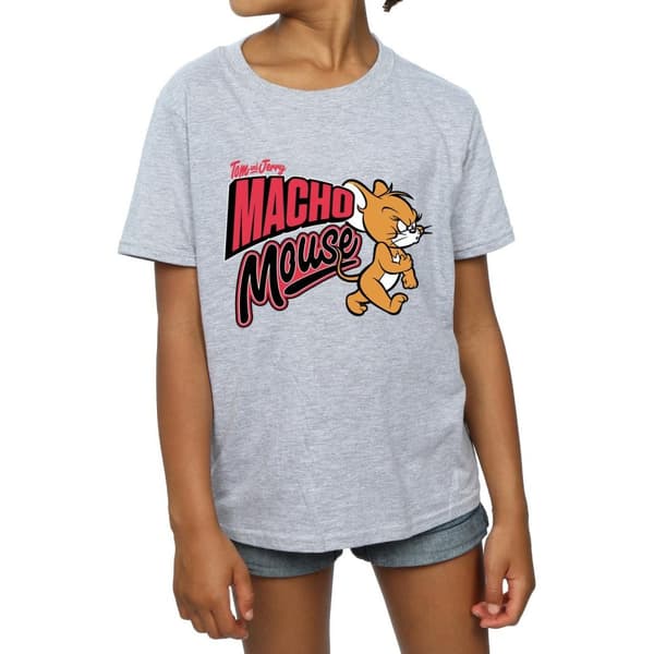 Tom And Jerry Macho Mouse T-shirt i bomull för flickor