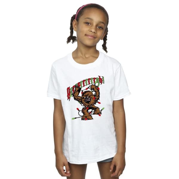 Star Wars Girls Episode IV: A New Hope Chewbacca Argh Lights Cotton T-Shirt
