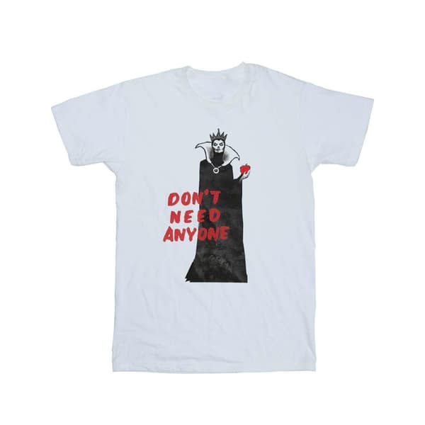 Disney Dam/Lady Villains Don´t Need Anyone Boyfriend T-shirt i bomull White S
