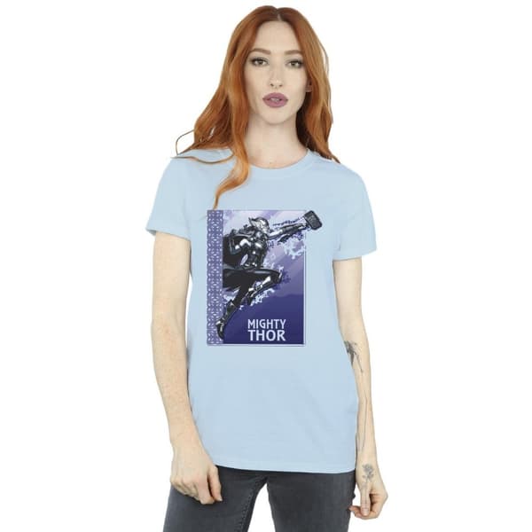 Marvel Womens/Ladies Thor Love And Thunder Mighty Thor Cotton Boyfriend T-Shirt
