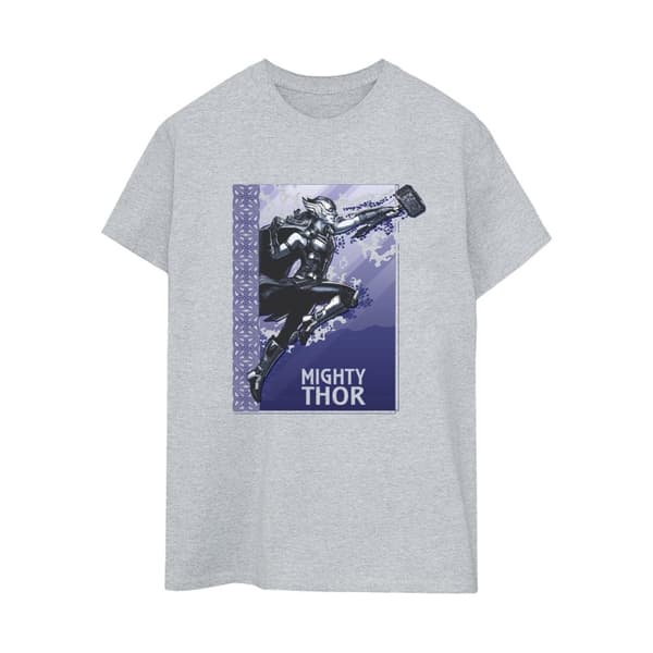 Marvel Womens/Ladies Thor Love And Thunder Mighty Thor Cotton Boyfriend T-Shirt