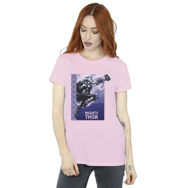 Marvel Womens/Ladies Thor Love And Thunder Mighty Thor Cotton Boyfriend T-Shirt