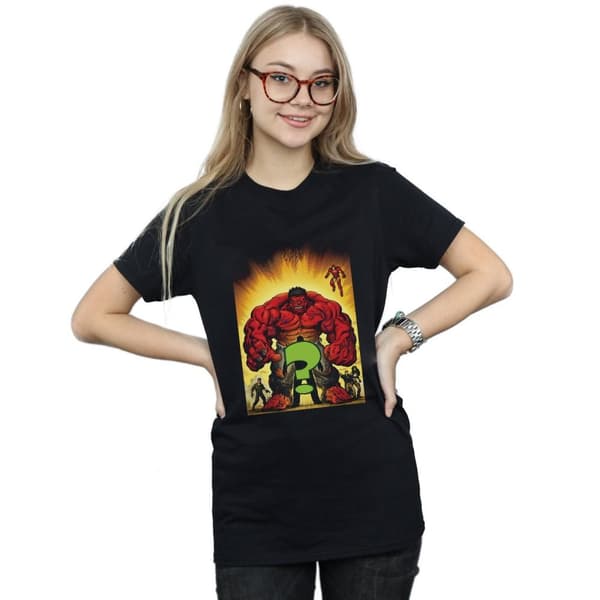Marvel Dam/Tjej Who Is The Red Hulk - pojkvänströja i bomull
