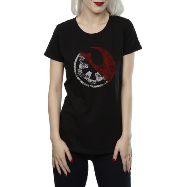 Star Wars Womens/Ladies Rogue One Rusty Emblems Cotton T-Shirt