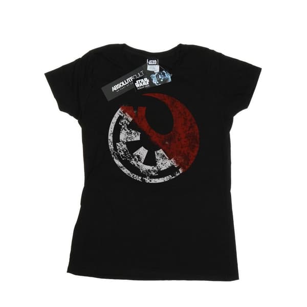 Star Wars Womens/Ladies Rogue One Rusty Emblems Cotton T-Shirt