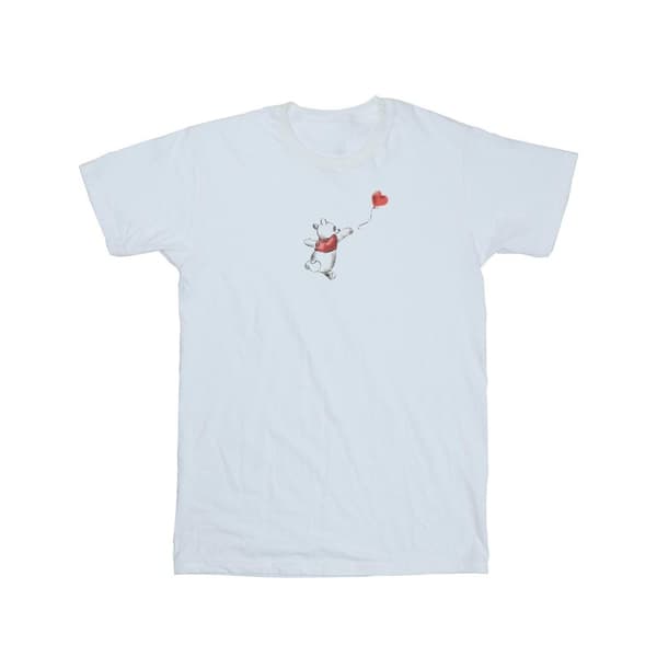 Disney Dam/kvinnor Winnie The Pooh Balloon Boyfriend T-shirt i bomull