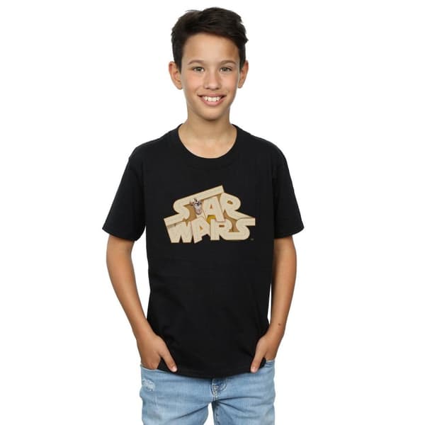 Star Wars Pojkar - Tatooine Jumble T-shirt med logotyp