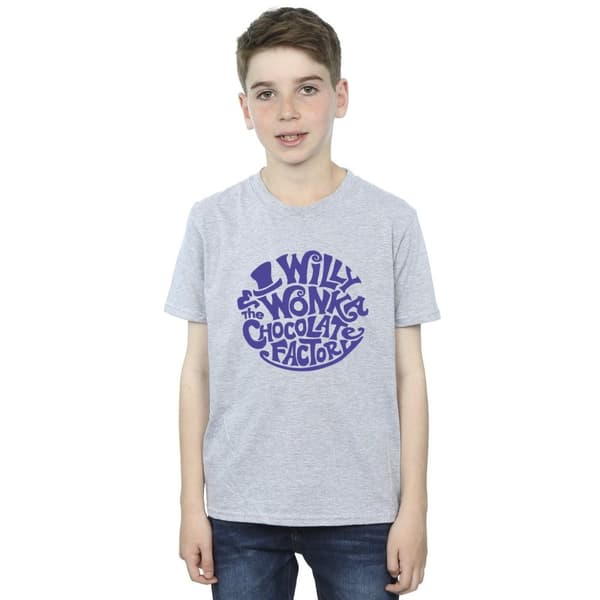 Willy Wonka & The Chocolate Factory T-shirt med typad logotyp för pojkar