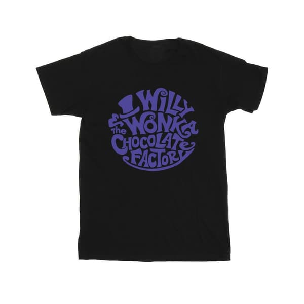 Willy Wonka & The Chocolate Factory Boys Typed Logo T-Shirt