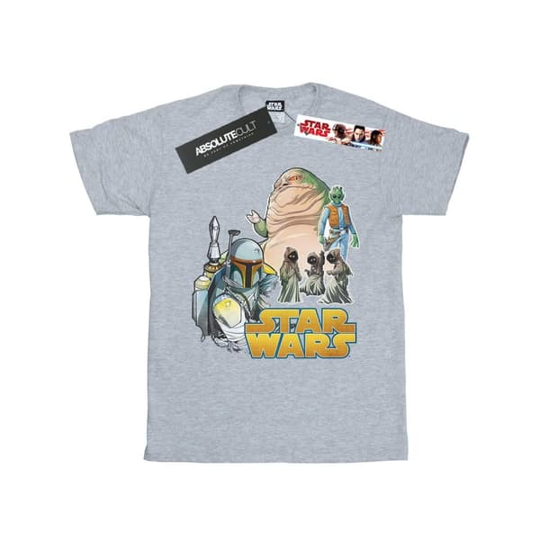 Star Wars Mens Vintage Montage T-Shirt Sports Grey XL
