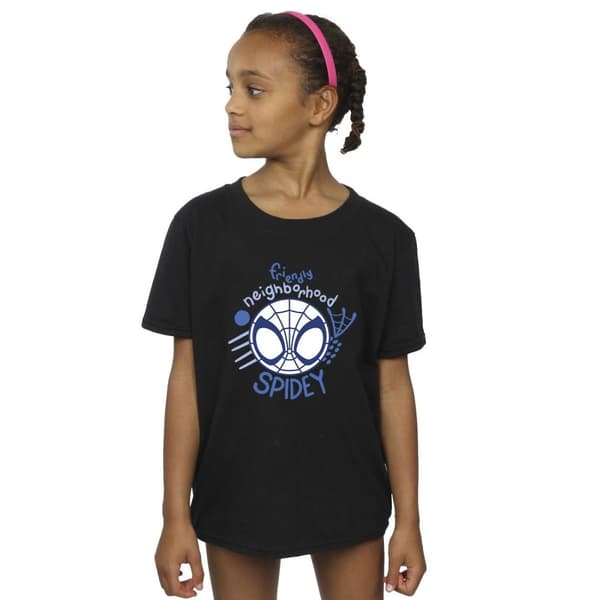 Marvel Spidey And His Amazing Friends Neighbourhood bomulls-T-shirt för flickor