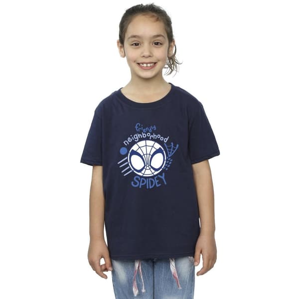 Marvel Spidey And His Amazing Friends Neighbourhood bomulls-T-shirt för flickor