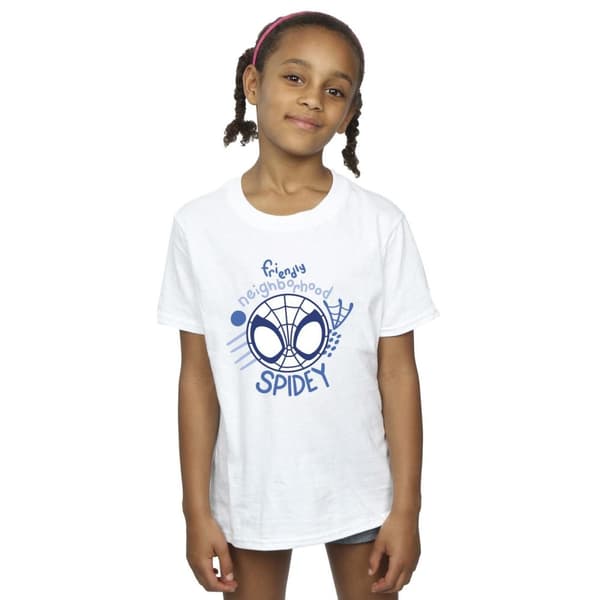 Marvel Spidey And His Amazing Friends Neighbourhood bomulls-T-shirt för flickor