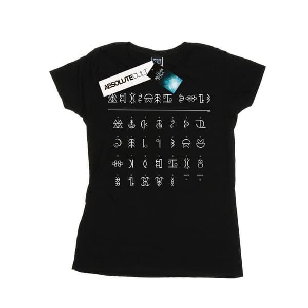 Disney Womens/Ladies Artemis Fowl Gnommish Alphabet Cotton T-Shirt