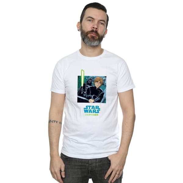 Star Wars Mens Vader And Luke Anime T-Shirt