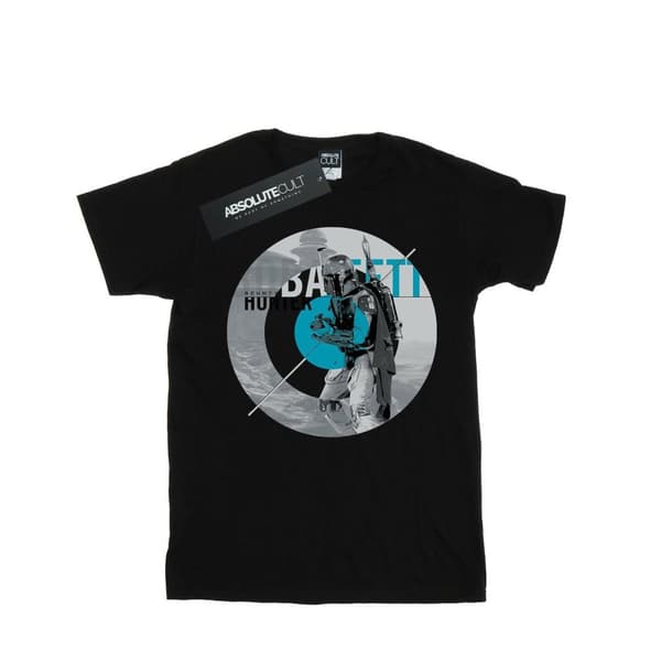Star Wars Mens Boba Fett Bounty Hunter Circle T-Shirt