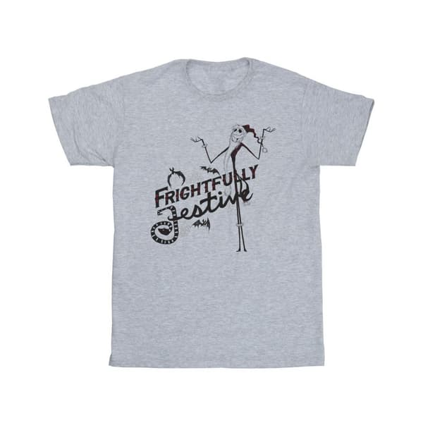 Disney Girls The Nightmare Before Christmas Frightfully Festive Cotton T-Shirt