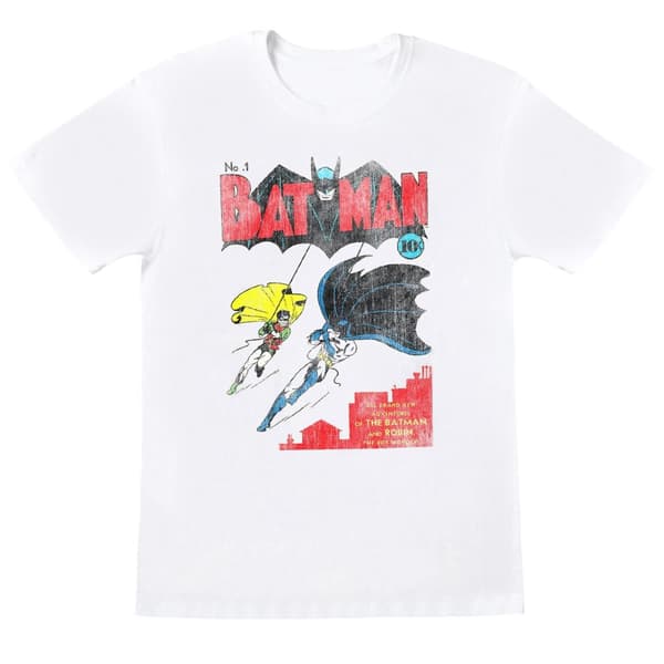 DC Comics T-shirt i bomull med omslag från Batman nummer 1 för flickor