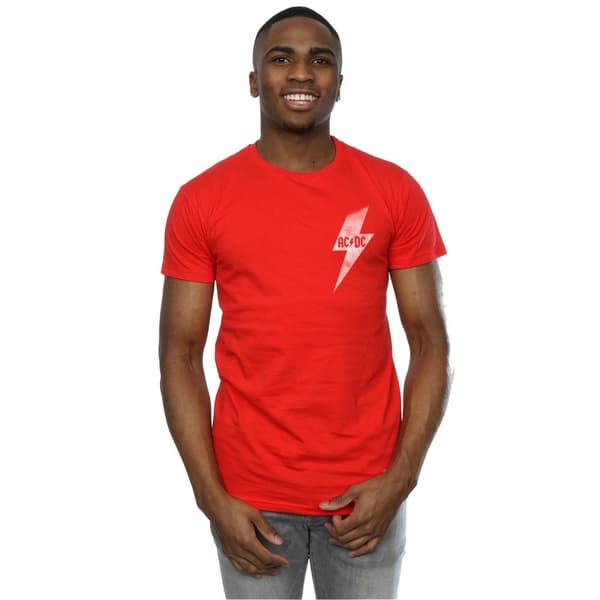ACDC Mens Lightning Bolt Pocket T-Shirt