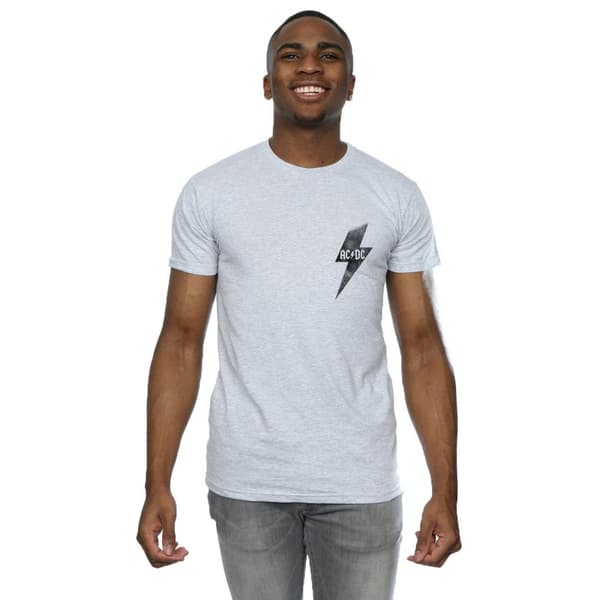 ACDC Mens Lightning Bolt Pocket T-Shirt