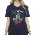 Miniatyrbilde 3 av 4: Star Wars Womens/Ladies Mandalorian Yoda Dad Cotton Boyfriend T-Shirt