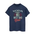 Miniatyrbilde 1 av 4: Star Wars Womens/Ladies Mandalorian Yoda Dad Cotton Boyfriend T-Shirt