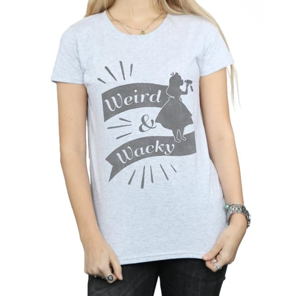 Disney Womens/Ladies Alice In Wonderland Weird And Wacky Cotton T-Shirt