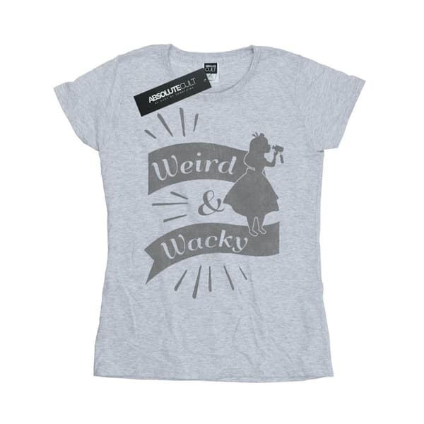 Disney Womens/Ladies Alice In Wonderland Weird And Wacky Cotton T-Shirt
