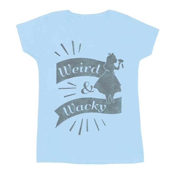 Disney Womens/Ladies Alice In Wonderland Weird And Wacky Cotton T-Shirt