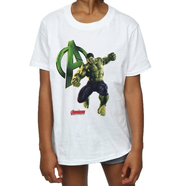 Marvel Girls Hulk Pose Cotton T-Shirt