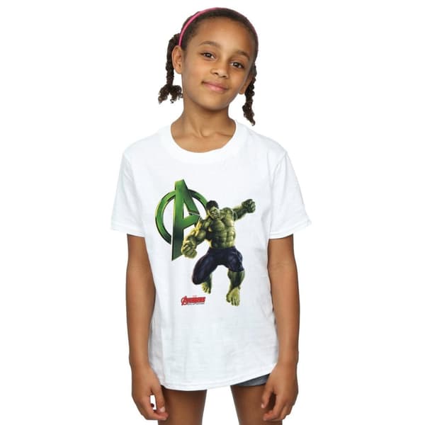 Marvel Girls Hulk Pose Cotton T-Shirt