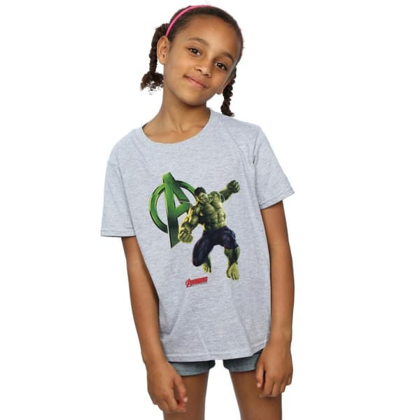 Marvel Girls Hulk Pose Cotton T-Shirt
