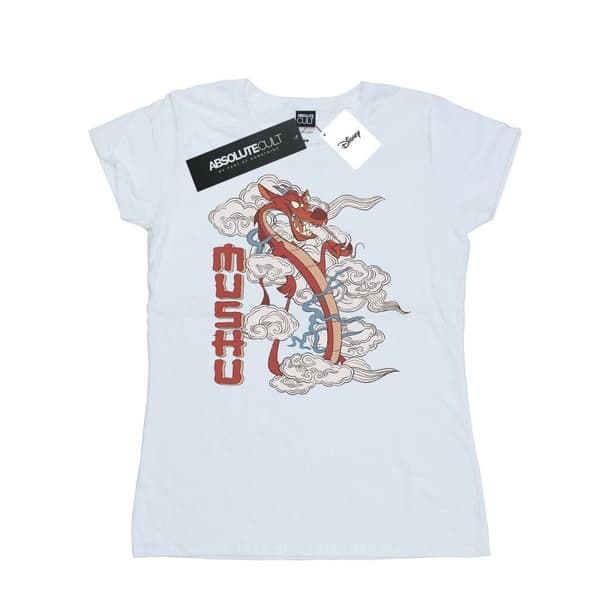 Disney Womens/Ladies Mulan Mushu Dragon Cotton T-Shirt