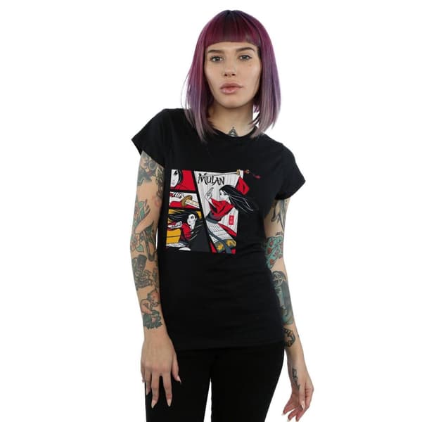 Disney Womens/Ladies Mulan Movie Comic Style Cotton T-Shirt