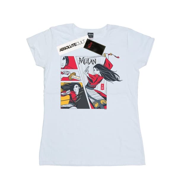Disney Womens/Ladies Mulan Movie Comic Style Cotton T-Shirt