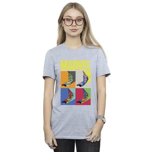 Marvel Womens/Ladies Spider-Man Pop Art Cotton Boyfriend T-Shirt