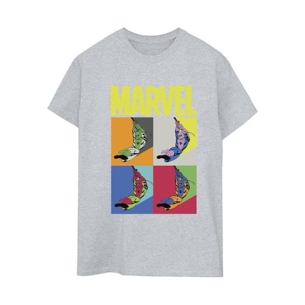 Marvel Womens/Ladies Spider-Man Pop Art Cotton Boyfriend T-Shirt