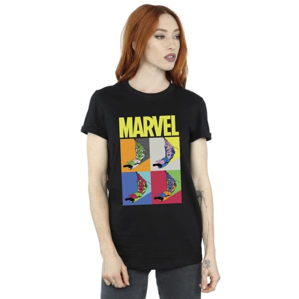 Marvel Womens/Ladies Spider-Man Pop Art Cotton Boyfriend T-Shirt