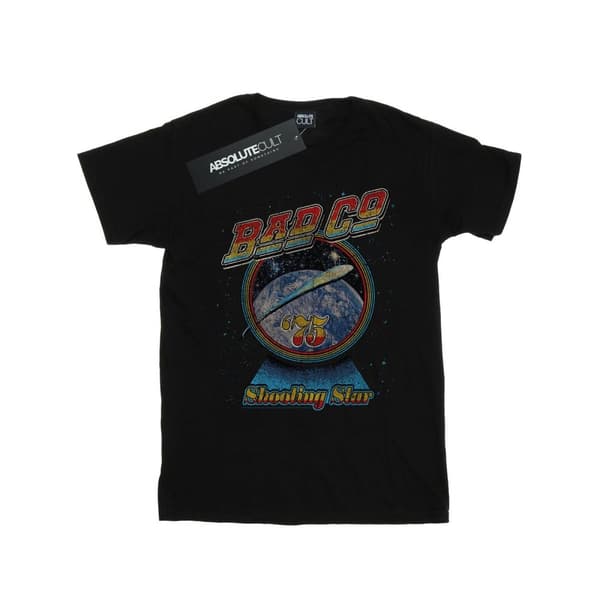 Bad Company Boyfriend-t-shirt i bomull med stjärnskott - dam/dam Black XXL