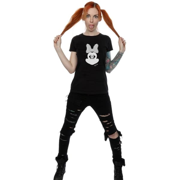 Disney Womens/Ladies Minnie Mouse Mirror Illusion Cotton T-Shirt