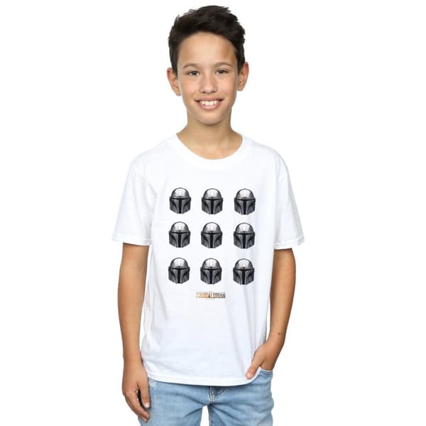 Star Wars T-shirt med hjälmmönster från The Mandalorian för pojkar