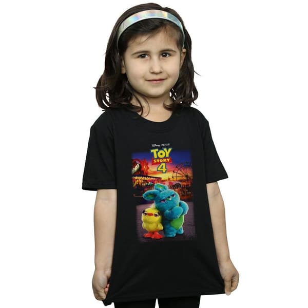 Disney T-shirt i bomull med affisch av Ducky och Bunny från Toy Story 4