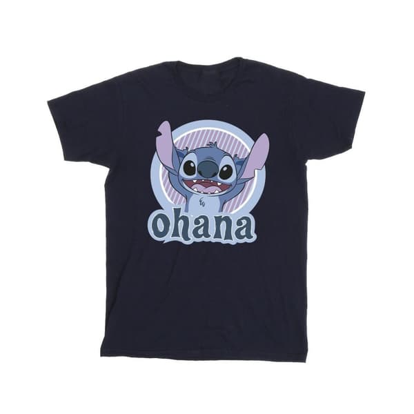 Disney Lilo And Stitch Ohana Circle T-shirt - herr