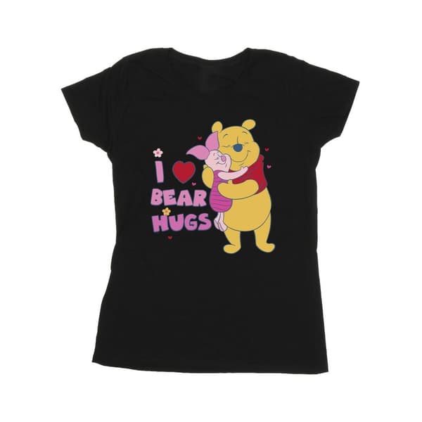 Disney Dam/Tjej Winnie The Pooh Mum Best Hugs Bomulls T-shirt