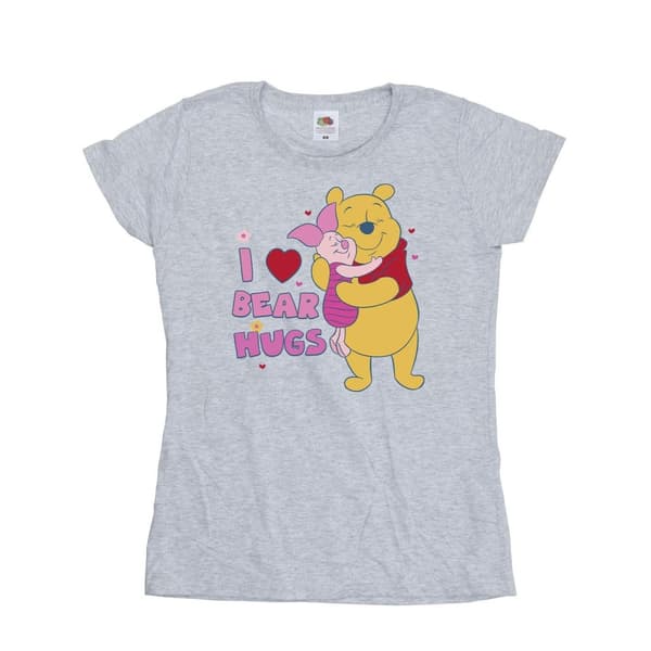 Disney Dam/Tjej Winnie The Pooh Mum Best Hugs Bomulls T-shirt