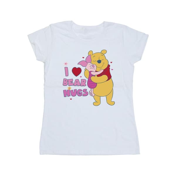 Disney Dam/Tjej Winnie The Pooh Mum Best Hugs Bomulls T-shirt