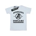 Miniatyrbillede 1 af 3: Marvel Womens/Ladies Avengers Endgame Varsity Cotton Boyfriend T-Shirt